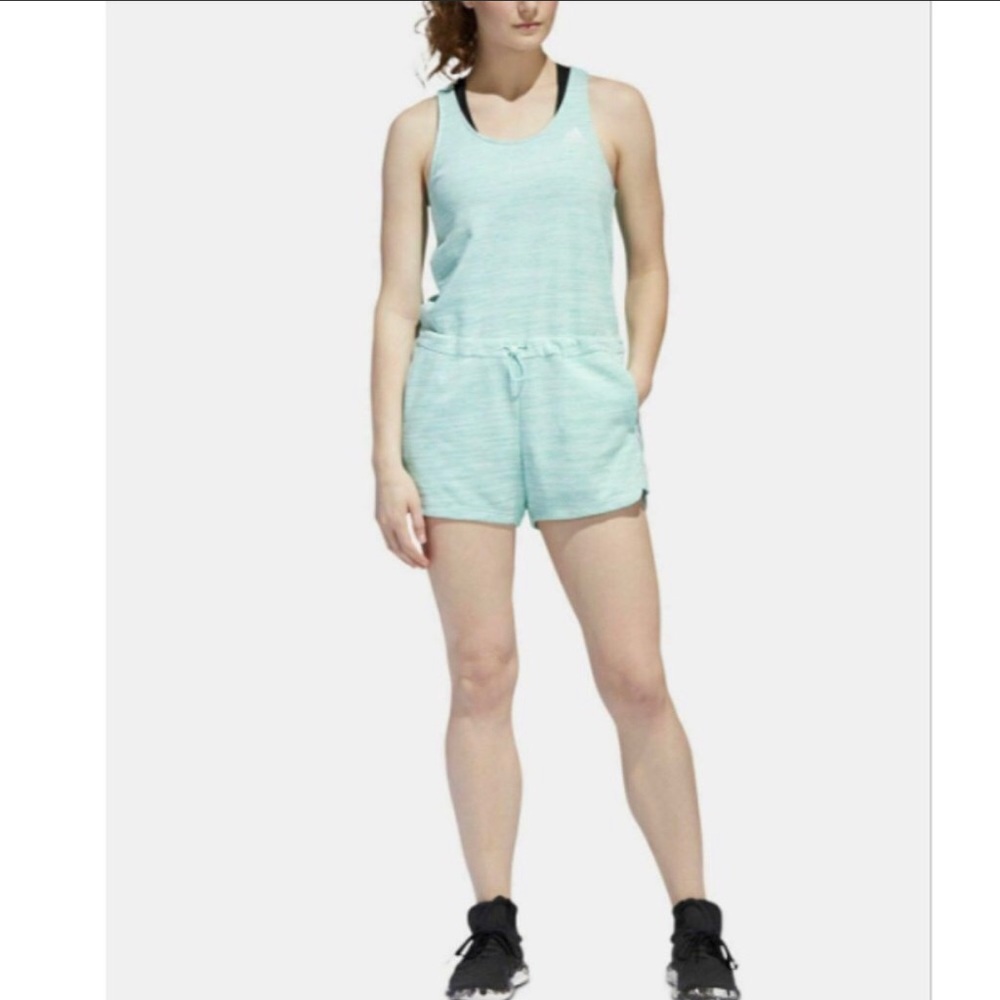 NWT Adidas Sport 2 Street Romper in Mint/White S